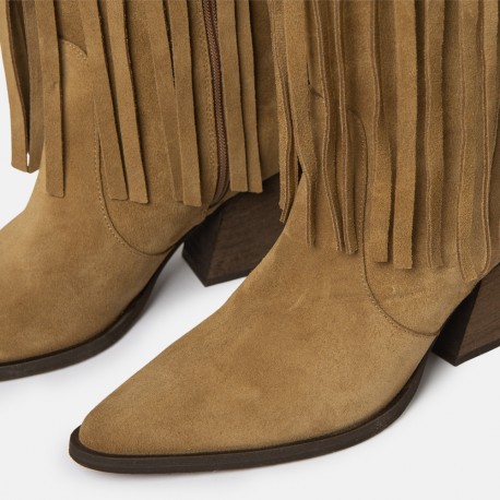 Cowboy boots fringed suede leather Gired