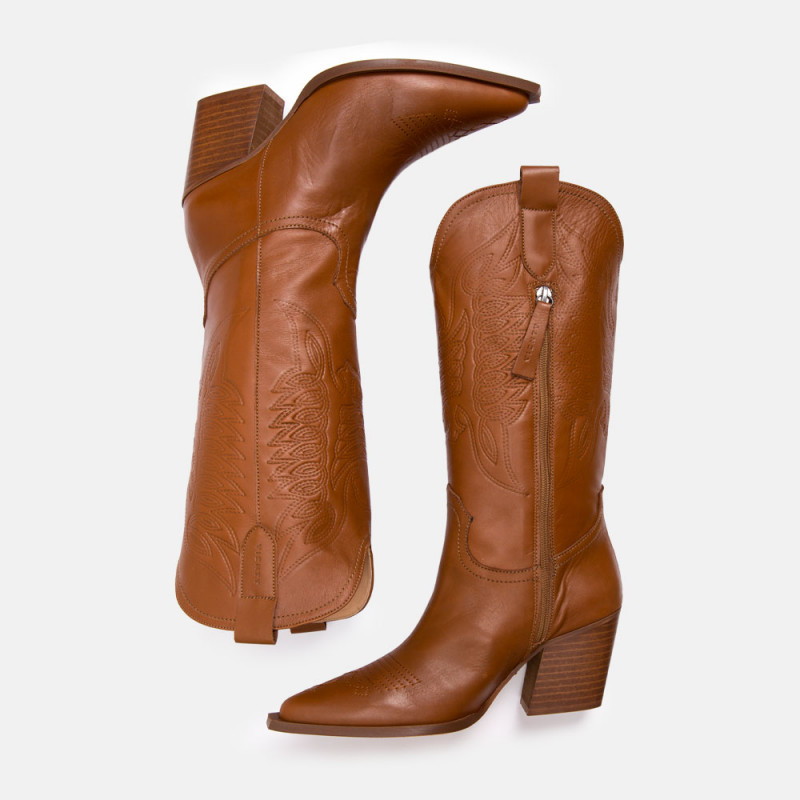 NEW IN - Bota Cowboy Given Caramelo