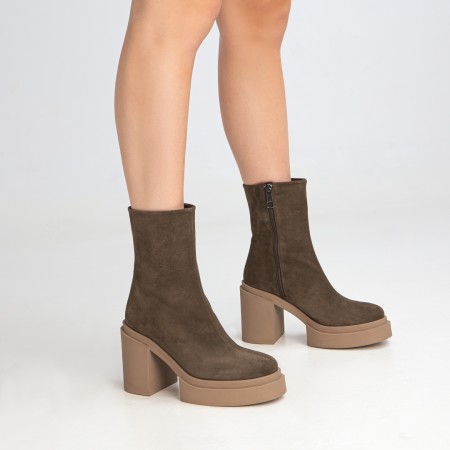 Ankle boots taupe suede Honda
